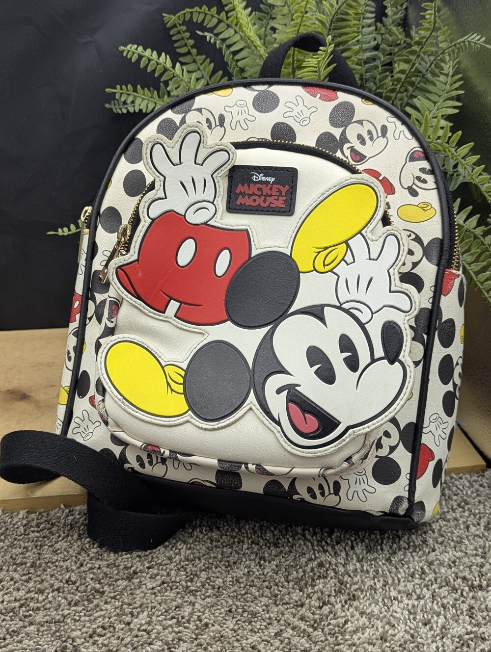 Disney Mickey Mouse All Over Print Bioworld Mini Backpack